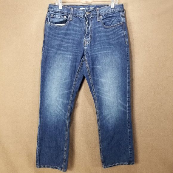 Old NAVY Jeans Mens 36×30 Straight Denim Relaxed Blue - Picture 1 of 10